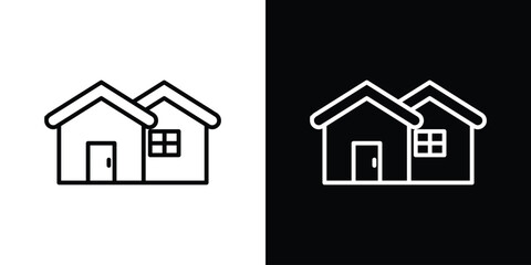 Real estate icon Graphic vector set for ui design