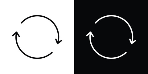 Repeat icon Graphic vector set for ui design