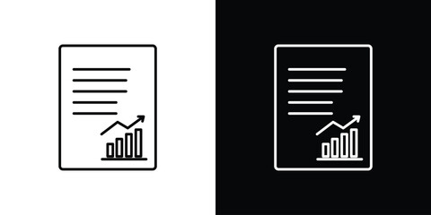Report icon Graphic vector set for ui design
