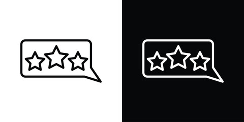Review icon Graphic vector set for ui design