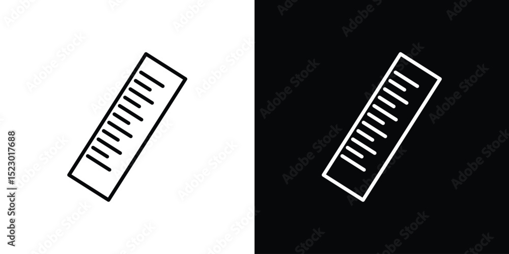 Poster ruler icon graphic vector set for ui design