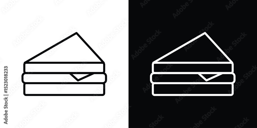 Poster sandwich icon graphic vector set for ui design