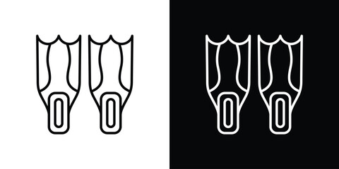 Scuba diving icon Graphic vector set for ui design © Creatives