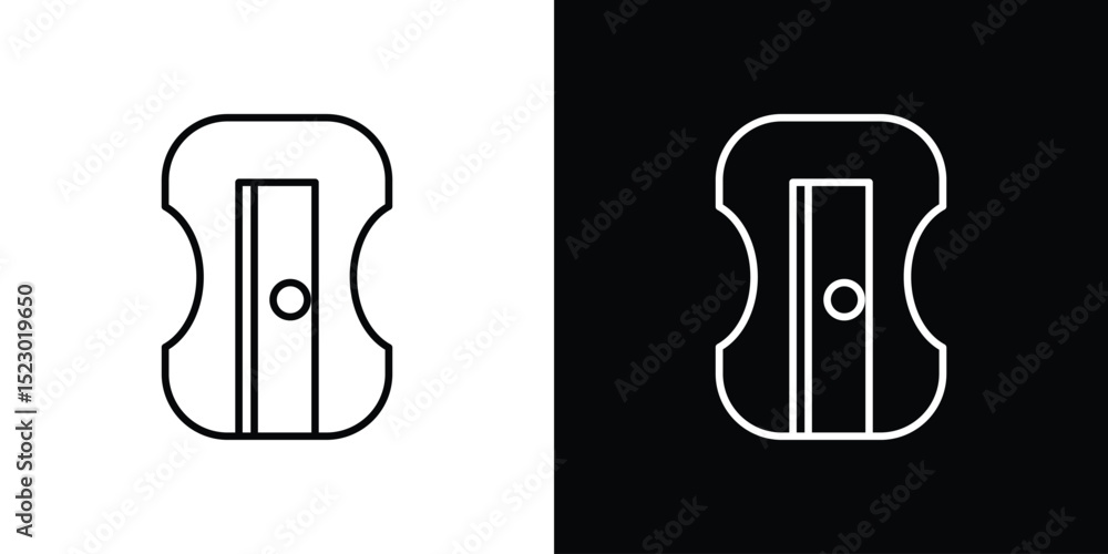 Poster sharpener icon graphic vector set for ui design