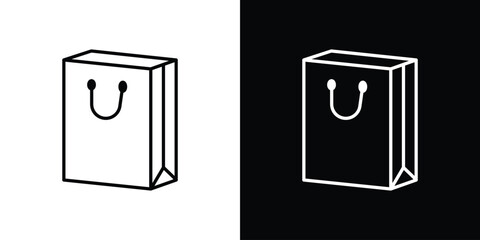 Shopping bag icon Graphic vector set for ui design