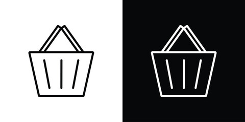 Shopping basket icon Graphic vector set for ui design