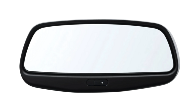 Car rearview mirror isolated on transparent background - Powered by Adobe
