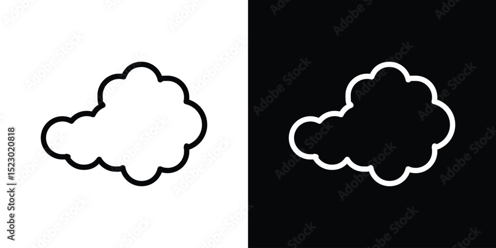 Poster smoke icon graphic vector set for ui design