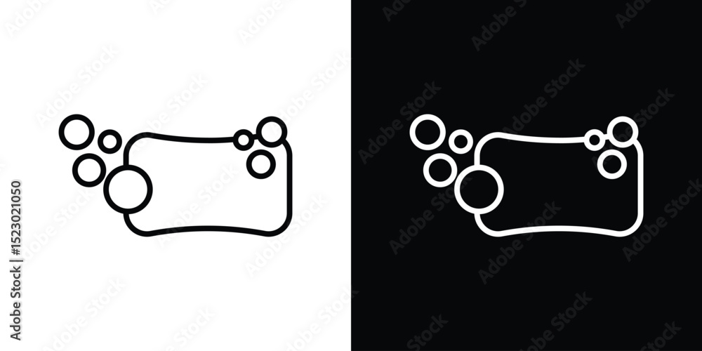 Aufkleber soap icon graphic vector set for ui design