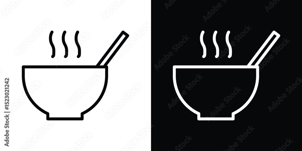Poster soup icon graphic vector set for ui design