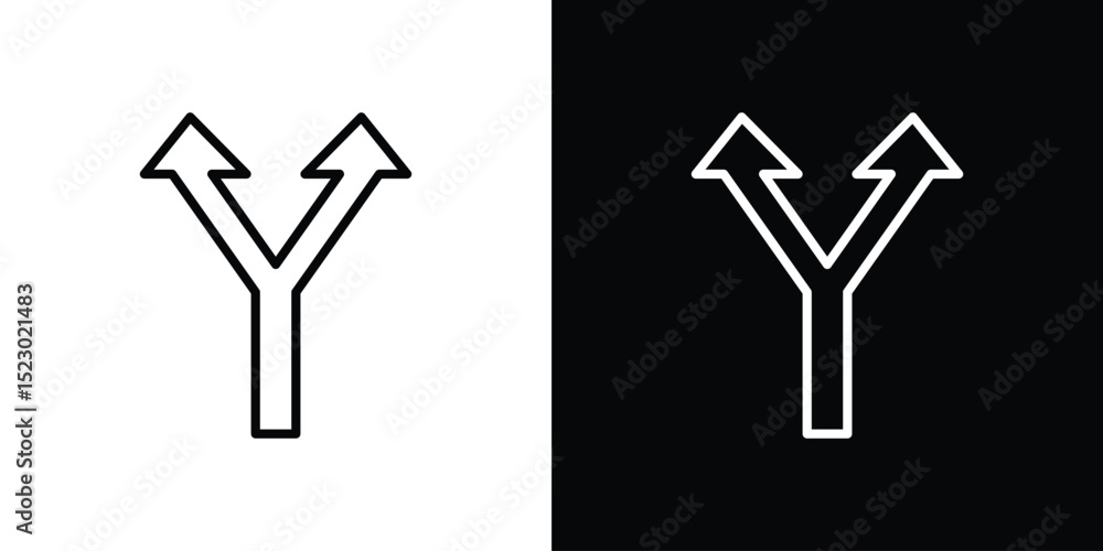 Poster split icon graphic vector set for ui design