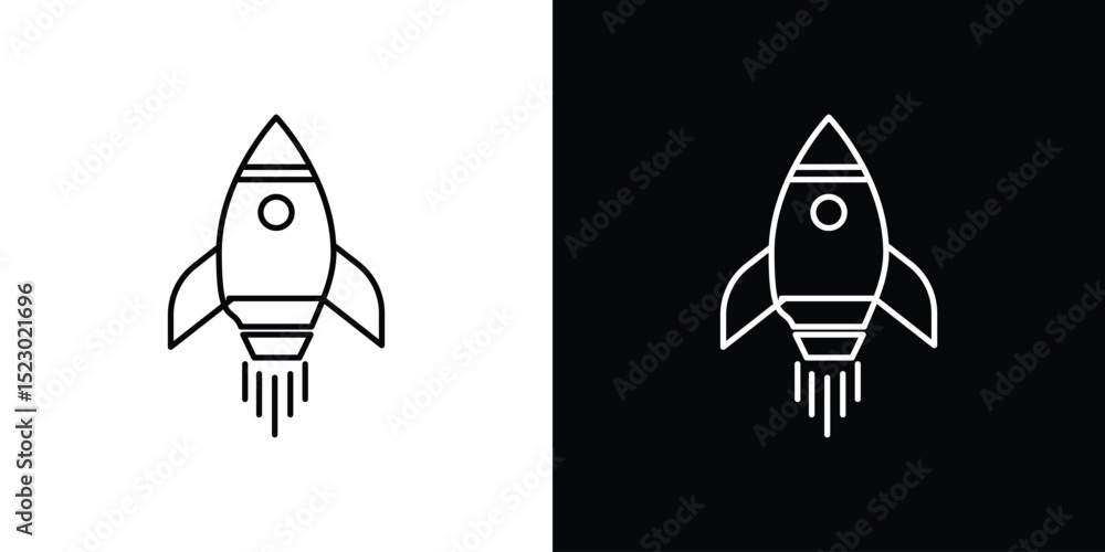 Poster startup icon graphic vector set for ui design