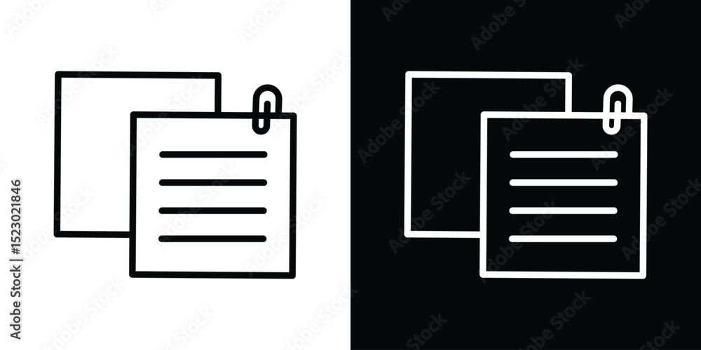 Aufkleber sticky note icon graphic vector set for ui design