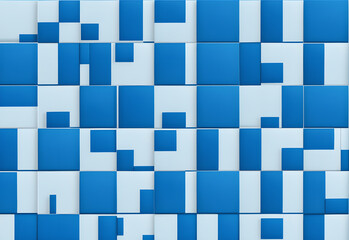 Cube geometric background Multiple cubes of various sizes and shades are interconnected by diagonal lines, creating a geometric minimalist artwork against a light backdrop
