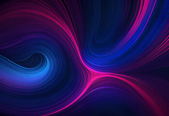 Abstract purple and blue wave glowing in the dark, futuristic, technology, and energy concept purple wave with glowing light and fluid curves for vibrant digital abstract backgrounds. 