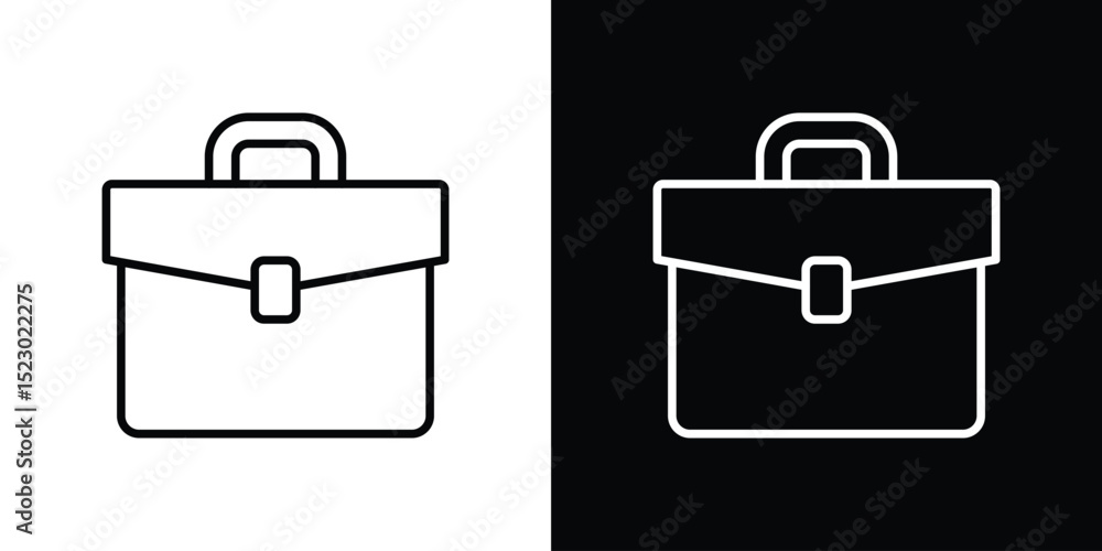 Poster suitcase icon graphic vector set for ui design