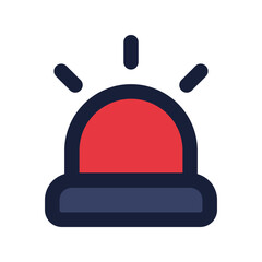 emergency flat line icon
