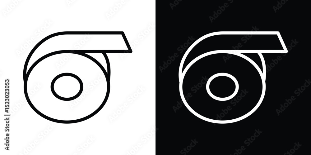 Poster tape icon graphic vector set for ui design