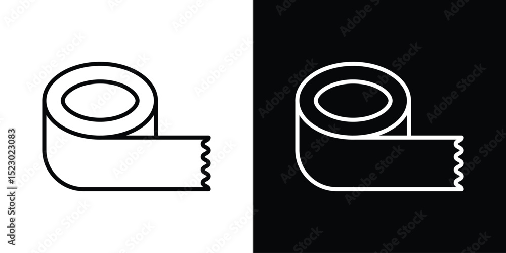 Poster tape icon graphic vector set for ui design