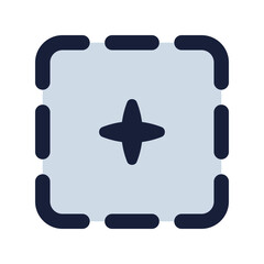select ai flat line icon