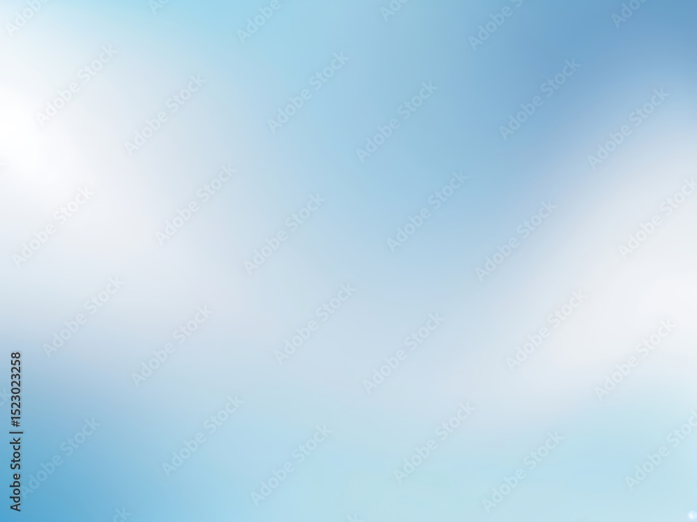 Poster soft blue and white gradient light background with smooth abstract glow effect | ai