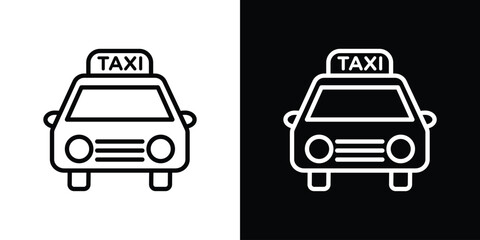 Taxi icon Graphic vector set for ui design