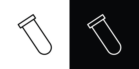 Test tube icon Graphic vector set for ui design