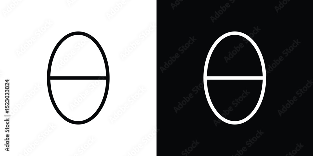 Aufkleber theta icon graphic vector set for ui design