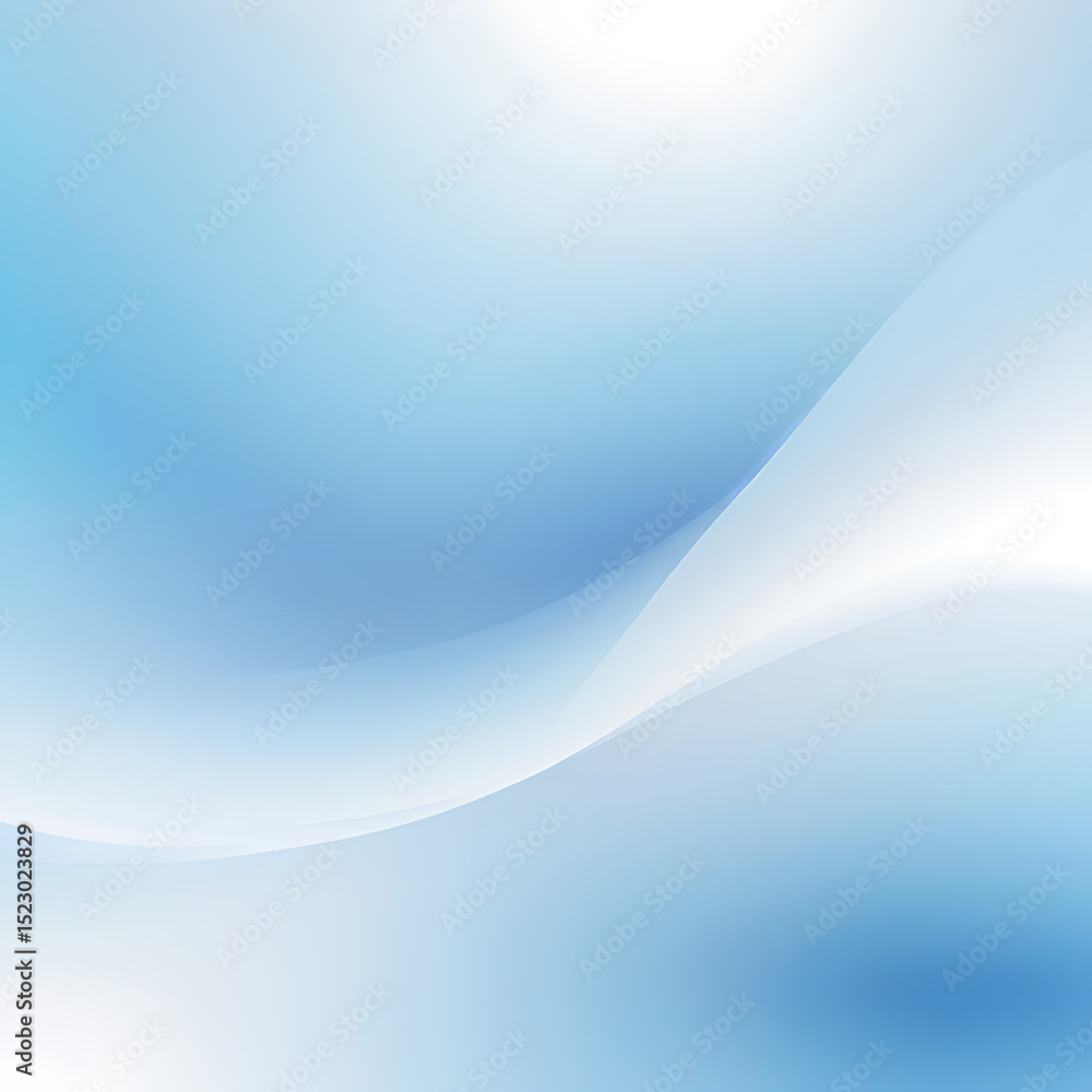 Poster soft blue and white gradient light background with smooth abstract glow effect | ai