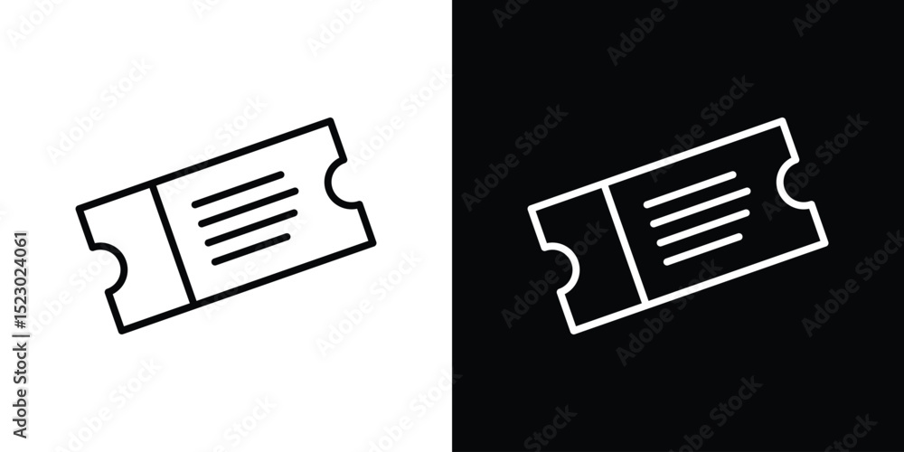 Aufkleber ticket icon graphic vector set for ui design