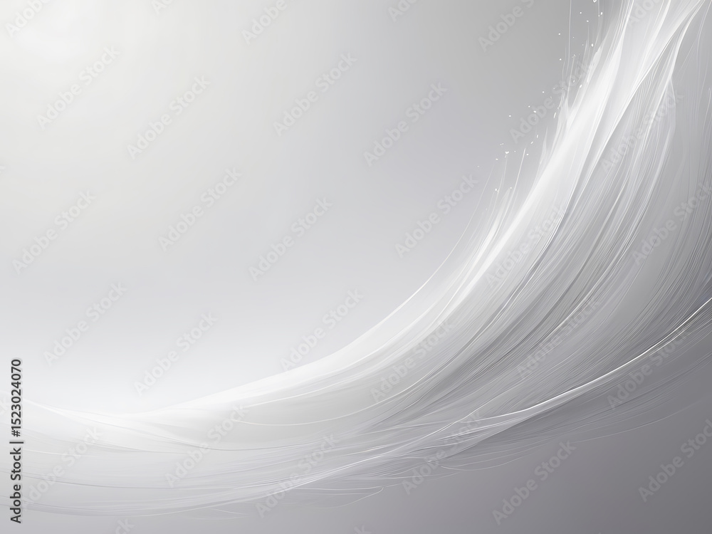 Poster elegant abstract wave background with soft gray gradient flow design elements | ai