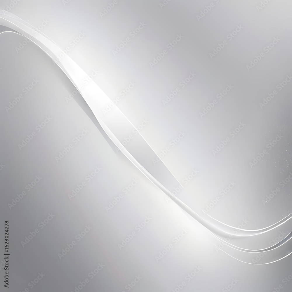 Poster elegant abstract wave background with soft gray gradient flow design elements | ai