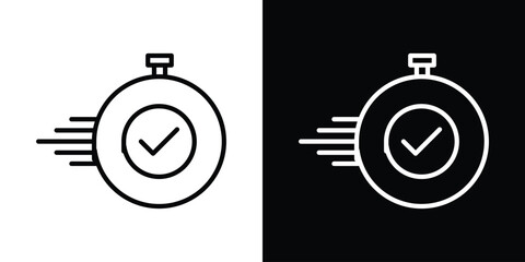 Time fast icon Graphic vector set for ui design