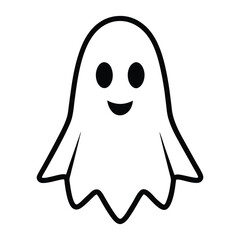 Halloween ghost outline.