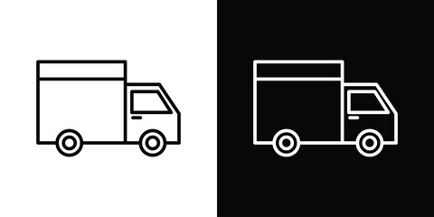 Truck icon Graphic vector set for ui design