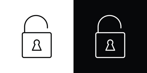 Unblocked icon Graphic vector set for ui design