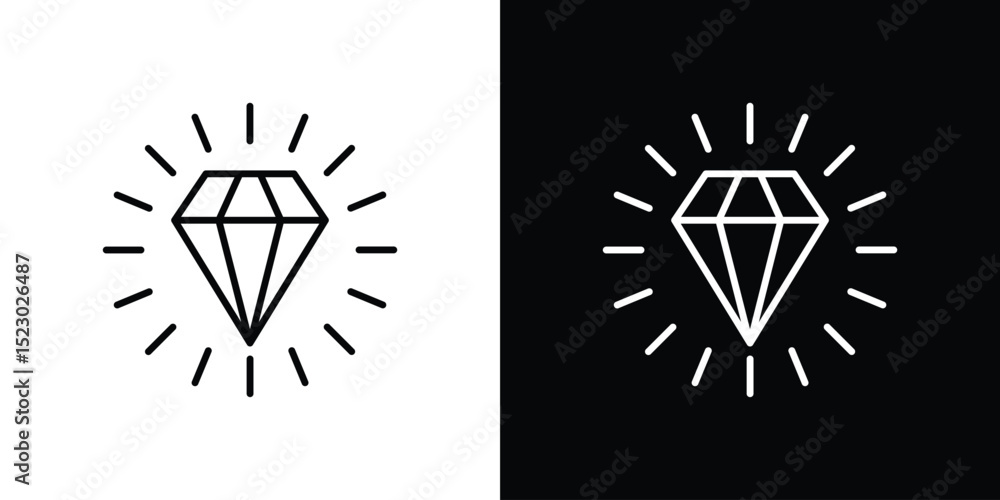 Poster values icon graphic vector set for ui design