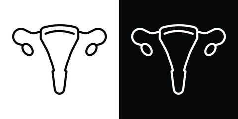 Uterus icon Graphic vector set for ui design