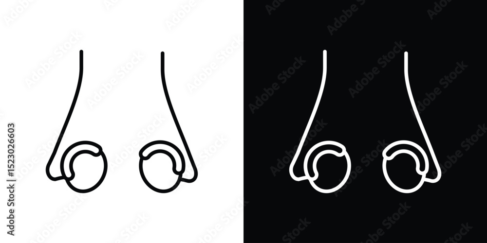 Poster vasectomy icon graphic vector set for ui design