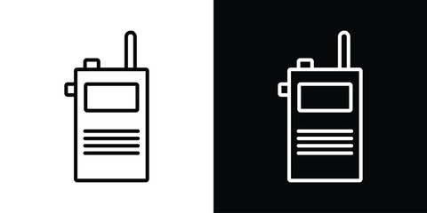 Walkie talkie icon Graphic vector set for ui design