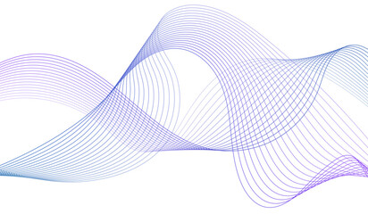 Abstract background with waves for banner. Web banner size. Vector background with lines. Element for design isolated on white.