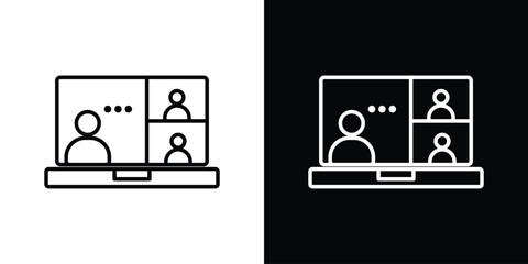 Webinar icon Graphic vector set for ui design