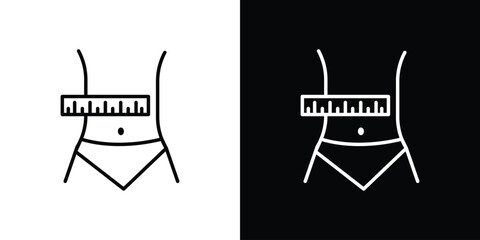 Weight loss icon Graphic vector set for ui design