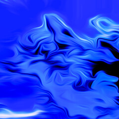 Abstract fluid art digital painting and dynamic swirling patterns with vibrant color transitions.