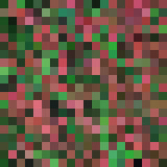 Colorful abstract mosaic background. Pixel effect. Camo and camouflage.