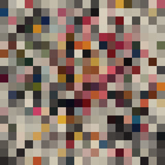Colorful abstract mosaic background. Pixel effect. Camo and camouflage.