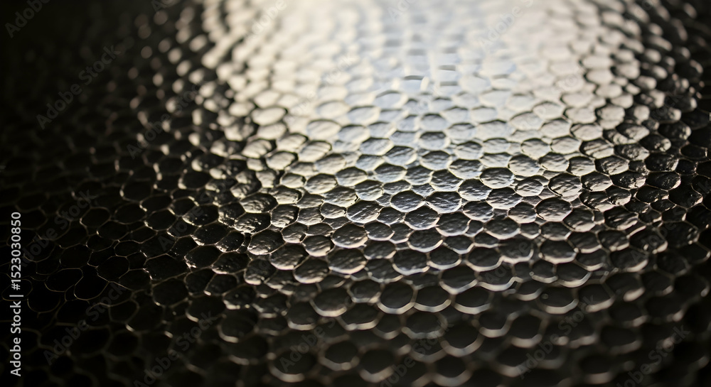 Aufkleber iridescent cell structure creates a captivating play of light and shadow