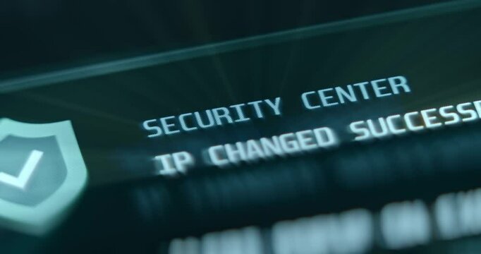 IP Changed successfully, smartphone Security Center message