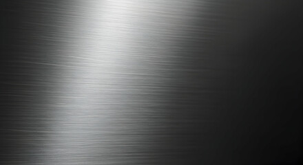 Sleek Metallic Surface Showing Light Play With Horizontal Brushed Effect
