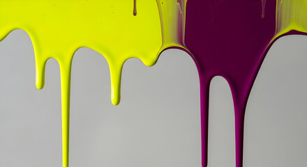 Bold Contrast Of Dripping Colors Creates A Visual Statement